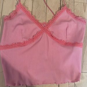 Forever 21 pink crop top size small